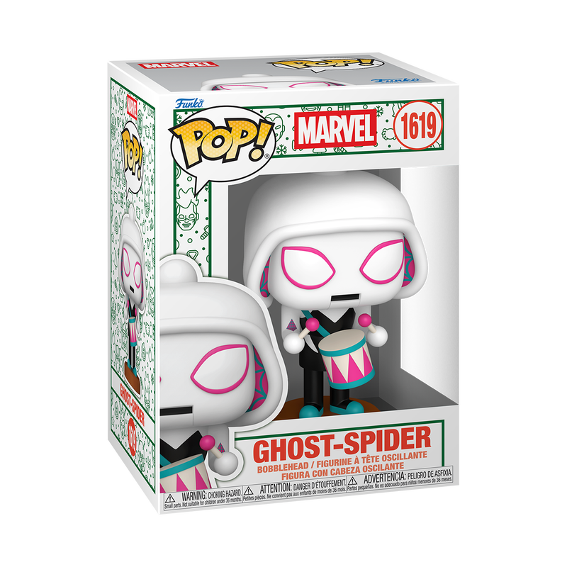 MARVEL HOLIDAY S6 (2026) - POP FUNKO VINYL FIGURE 1619 GHOST-SPIDER (NUTCRACKER) 9CM