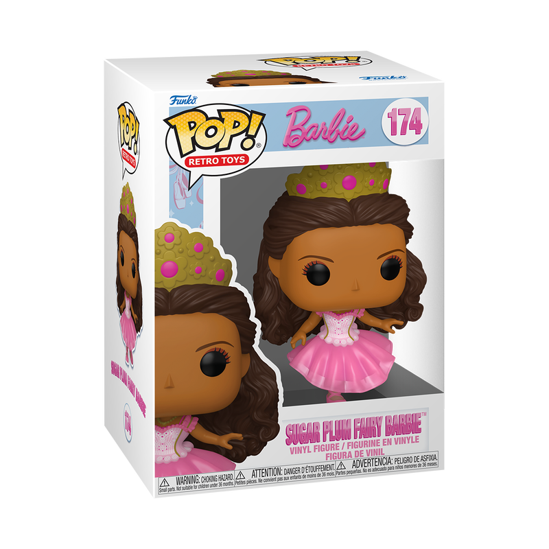 BARBIE IN THE NUTCRACKER - POP FUNKO VINYL FIGURE 174 SUGAR PLUM FAIRY BARBIE (CURTSY) 9CM