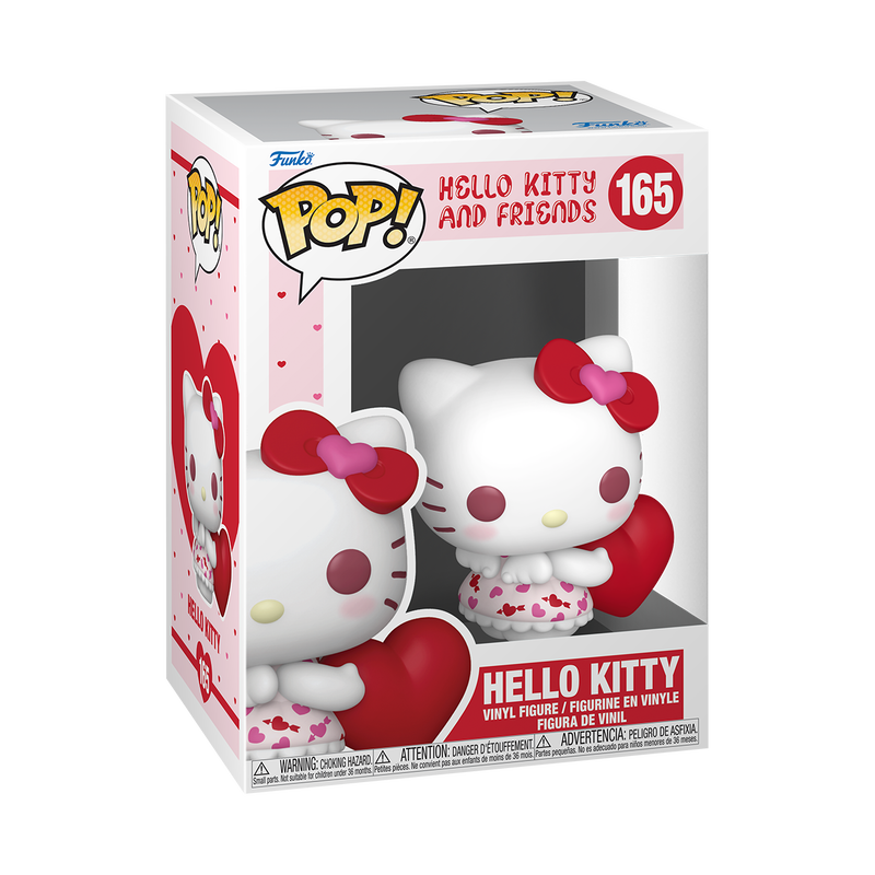 HELLO KITTY - POP FUNKO VINYL FIGURE 165 HELLO KITTY (VALENTINE HEART OUTFIT) 9CM