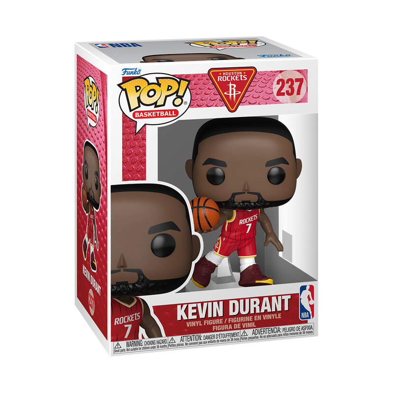 NBA S19 - POP FUNKO VINYL FIGURE 237 KEVIN DURANT (RED ICON EDITION JERSEY) 9CM