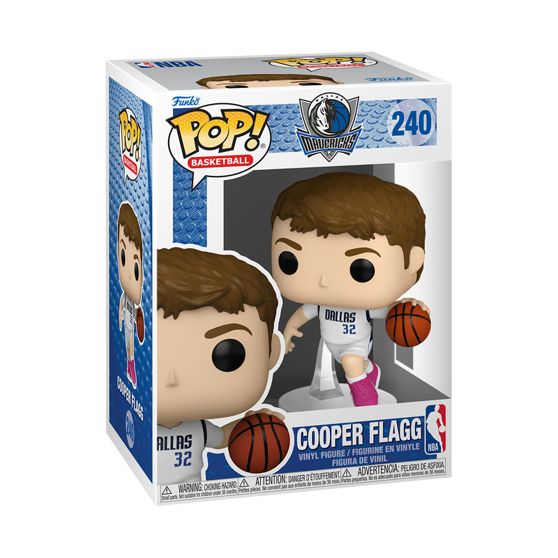 NBA S19 - POP FUNKO VINYL FIGURE 240 COOPER FLAGG (WHITE ASSOCIATION EDITION JERSEY) 9CM