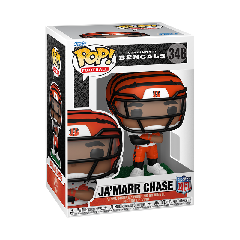 NFL S16 - POP FUNKO VINYL FIGURE 348 JA'MARR CHASE (CLEAR VISOR) 9CM
