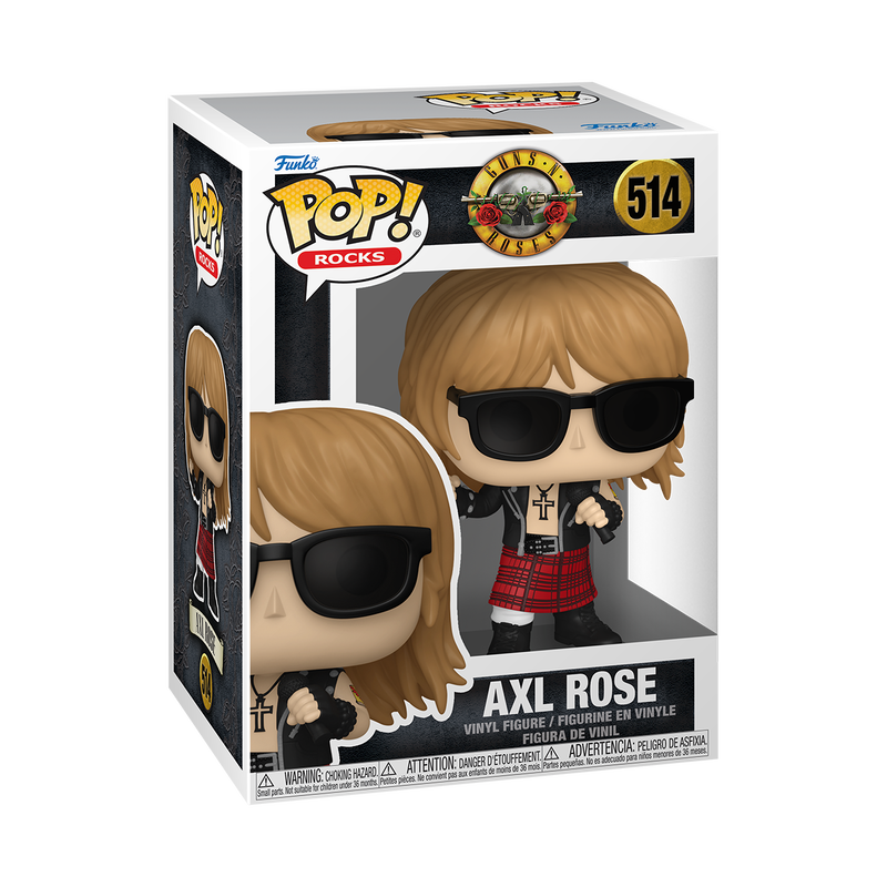 GUNS N' ROSES S3 - POP FUNKO VINYL FIGURE 514 AXL ROSE (LIVE AND LET DIE) 9CM