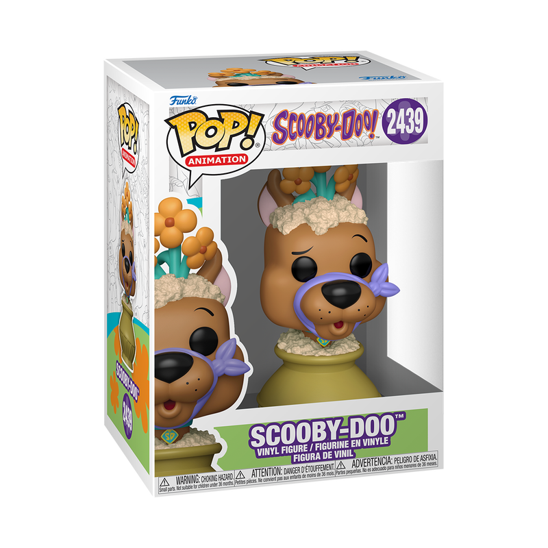 SCOOBY DOO S5 - POP FUNKO VINYL FIGURE 2439 SCOOBY DOO (WITH VASE) 9CM