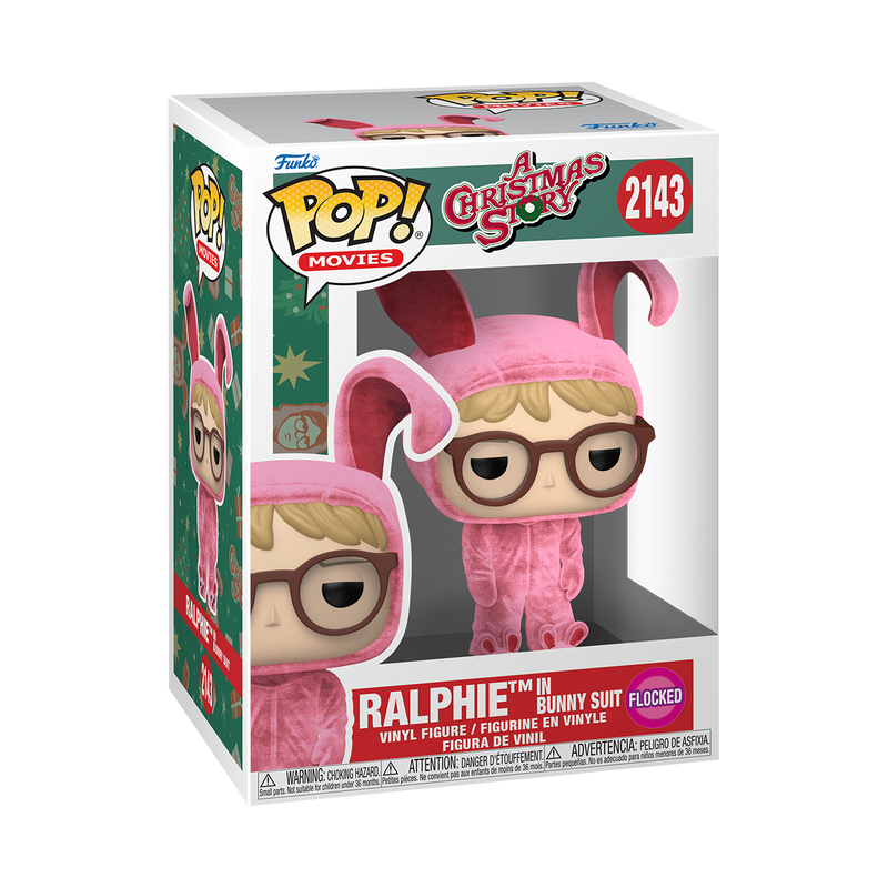 A CHRISTMAS STORY S2 - POP FUNKO VINYL FIGURE 2143 RALPHIE BUNNY SUIT (FLOCKED) 9CM