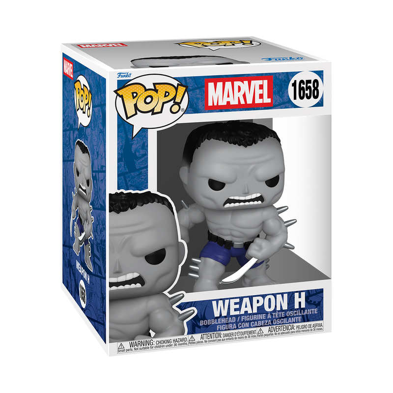 MARVEL - POP FUNKO SUPER VINYL FIGURE 1658 WEAPON H (WEAPON X PROGRAM) 15CM