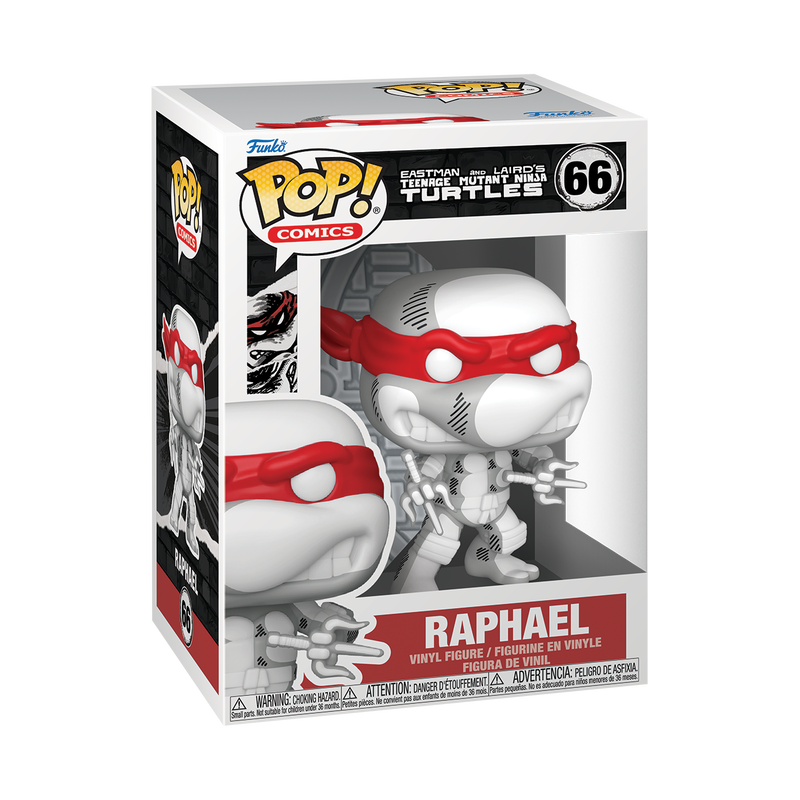 TEENAGE MUTANT NINJA TURTLES S6 - POP FUNKO VINYL FIGURE 66 RAPHAEL (BATTLE DAMAGED) (COMIC DECO) 9CM