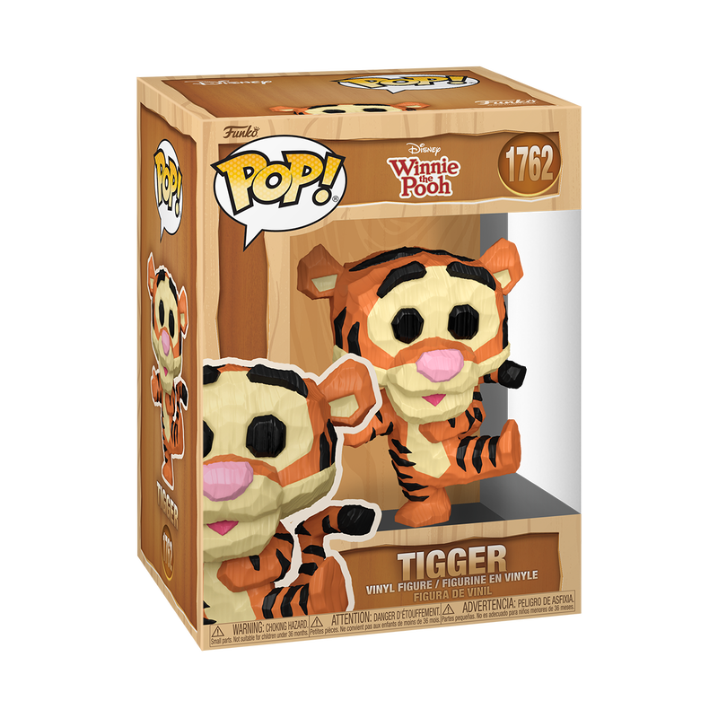 WINNIE THE POOH S5 - POP FUNKO VINYL FIGURE 1762 TIGGER (WHITTLED) 9CM