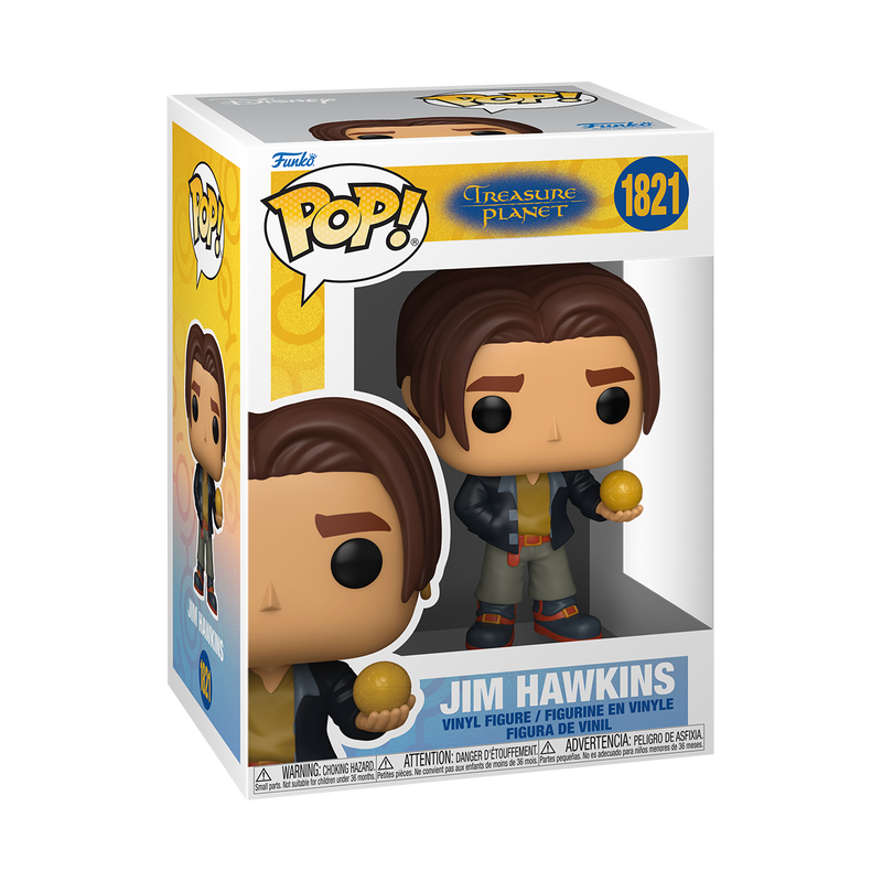 TREASURE PLANET - POP FUNKO VINYL FIGURE 1821 JIM HAWKINS (WITH MAP) 9CM