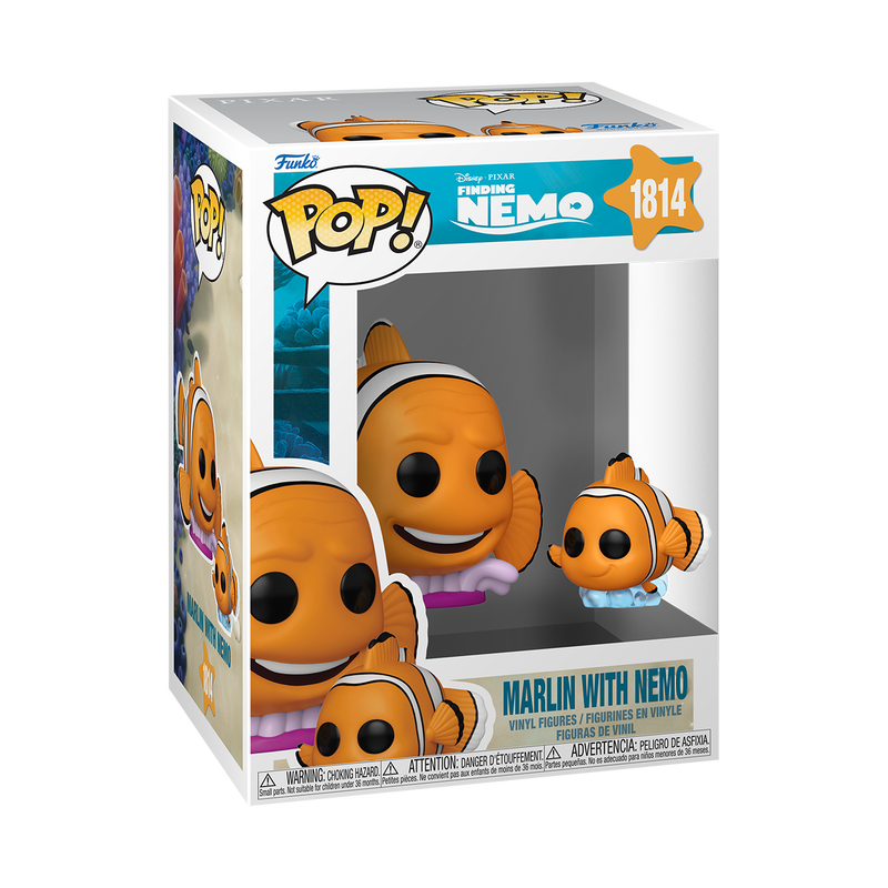 FINDING NEMO S2 - POP FUNKO VINYL FIGURE 1814 MARLIN WITH NEMO 9CM