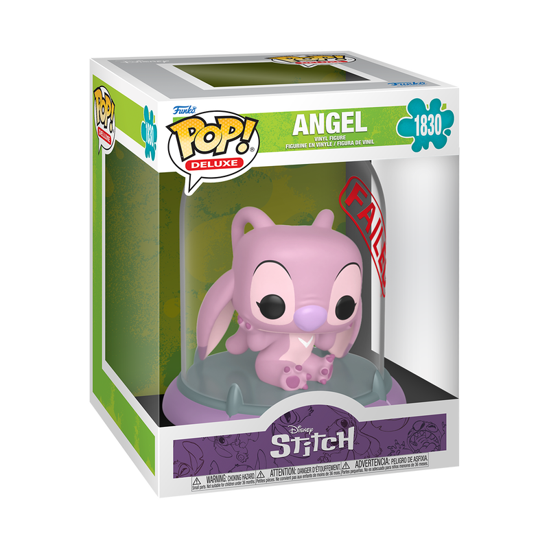 DISNEY: STITCH - POP FUNKO DELUXE VINYL FIGURE 1830 ANGEL (CONTAINMENT CAPSULE) 15CM