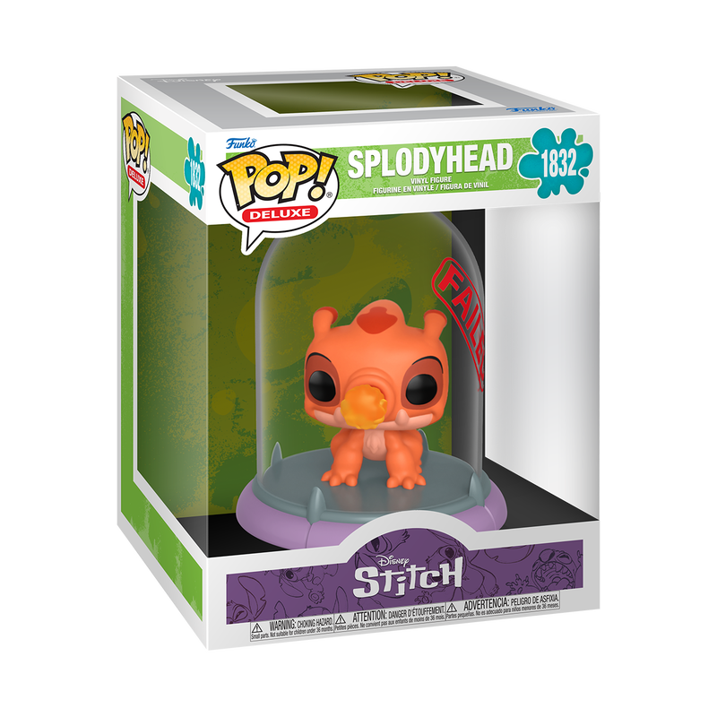 DISNEY: STITCH - POP FUNKO DELUXE VINYL FIGURE 1832 SPLODYHEAD (CONTAINMENT CAPSULE) 15CM