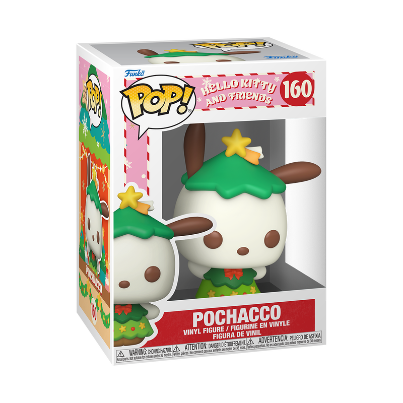 SANRIO HOLIDAY 2026 - POP FUNKO VINYL FIGURE 160 POCHACCO (FESTIVE) 9CM