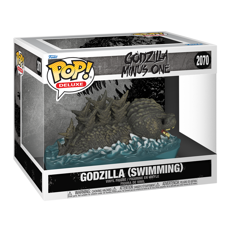 GODZILLA MINUS ONE - POP FUNKO DELUXE VINYL FIGURE - GODZILLA (SWIMMING) 15CM