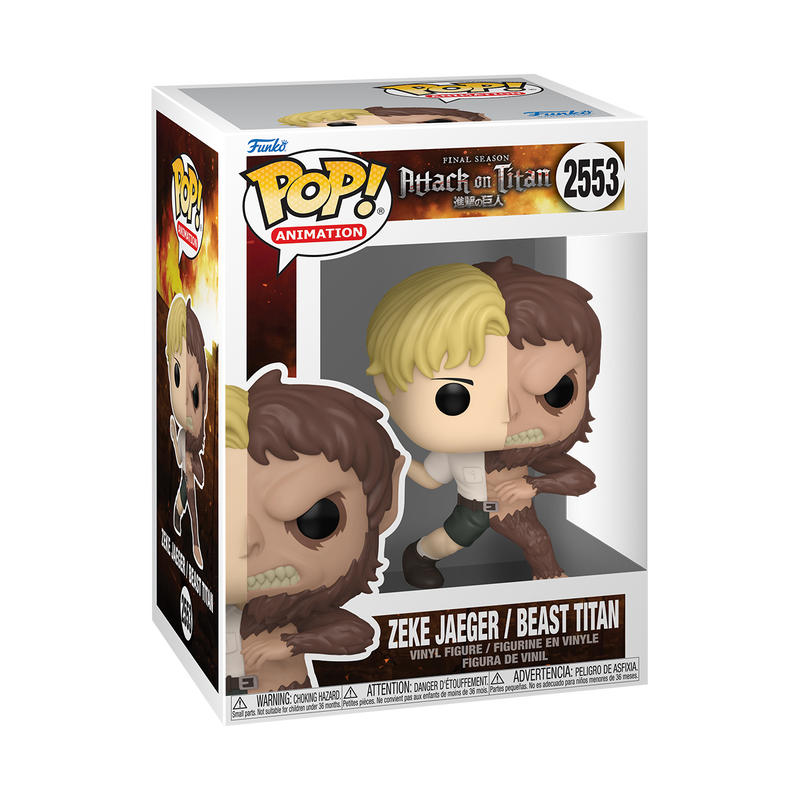 ATTACK ON TITAN S8 - POP FUNKO VINYL FIGURE 2553 ZEKE JAEGER / BEAST TITAN 9CM