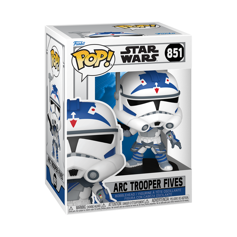 STAR WARS ANIMATION S2 - POP FUNKO VINYL FIGURE 851 ACT TROOPER FIVES 9CM