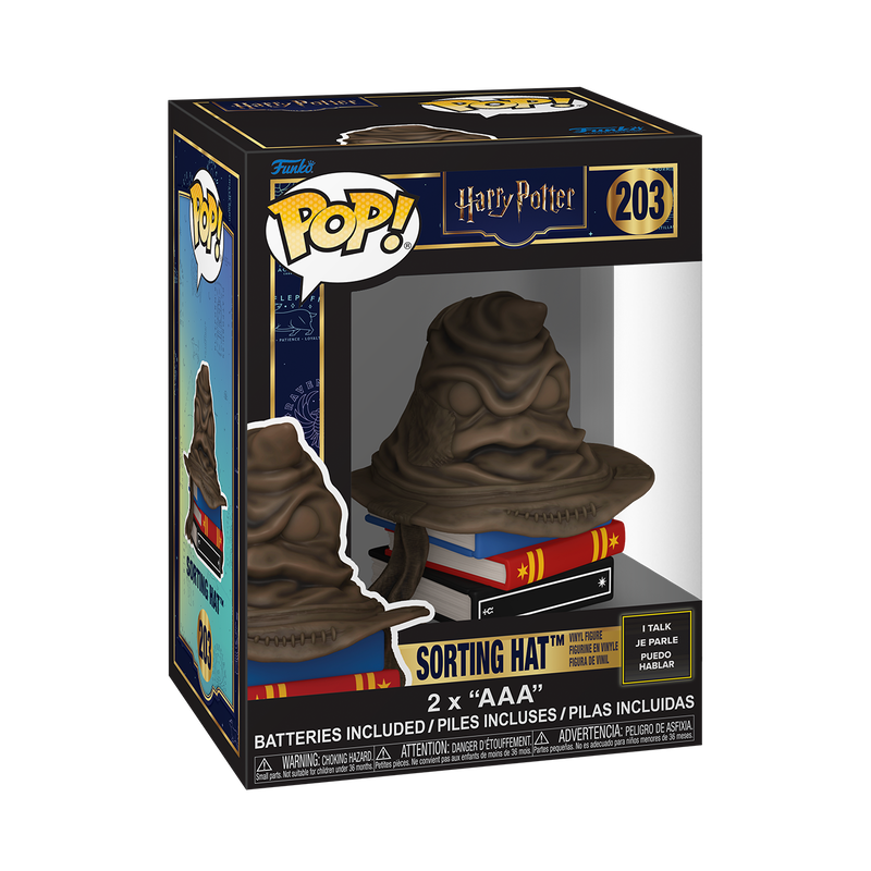 HARRY POTTER S23 - POP FUNKO SFX VINYL FIGURE 203 SORTING HAT 9CM