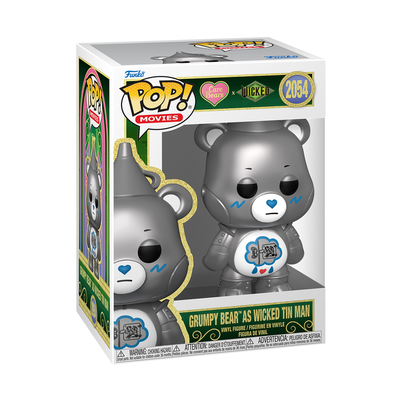 WICKED X CARE BEARS - POP FUNKO VINYL FIGURE 2054 GRUMPY BEAR AS WICKED TIN MAN 9CM