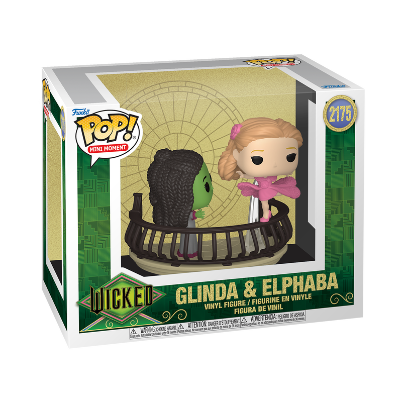 WICKED S2 - POP FUNKO MINI MOMENT VINYL FIGURE 2175 GLINDA & ELPHABA 9CM