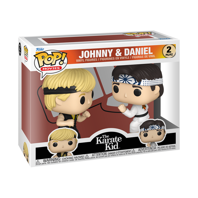 THE KARATE KID S2 - POP FUNKO VINYL FIGURE 2-PACK - JOHNNY & DANIEL 9CM