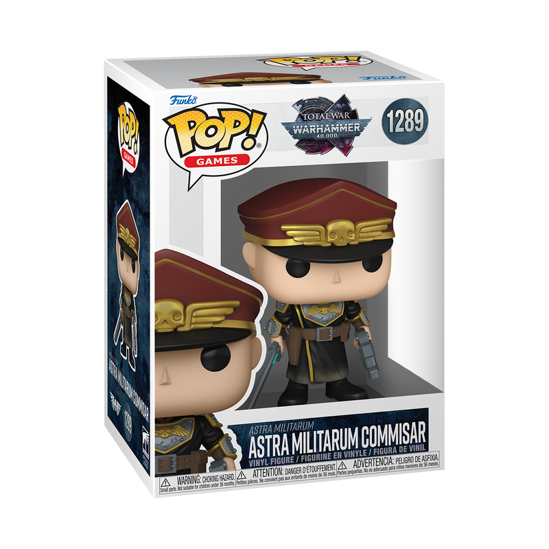 WARHAMMER 40K S2 - POP FUNKO VINYL FIGURE 1289 ASTRA MILITARUM COMMISAR 9CM