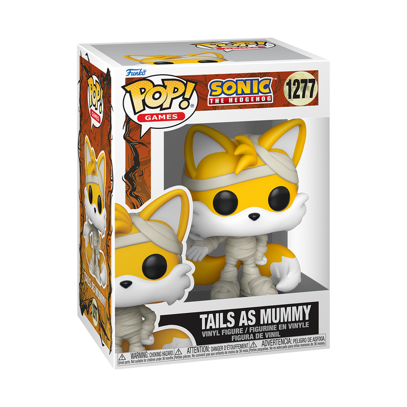 SONIC THE HEDGEHOG S11 - POP FUNKO VINYL FIGURE 1277 TAILS AS MUMMY 9CM