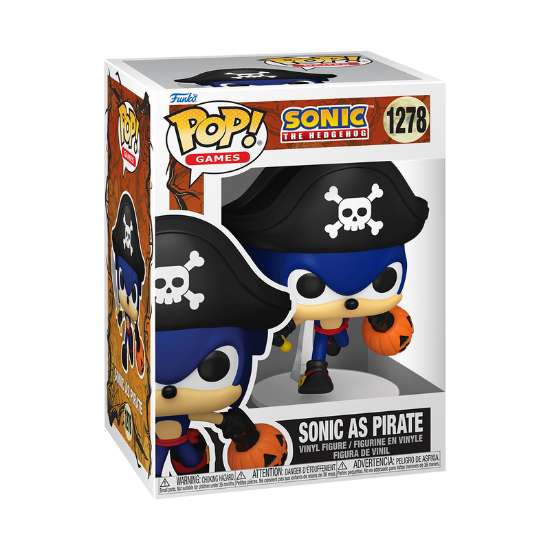 SONIC THE HEDGEHOG S11 - POP FUNKO VINYL FIGURE 1278 SONIC AS PIRATE 9CM