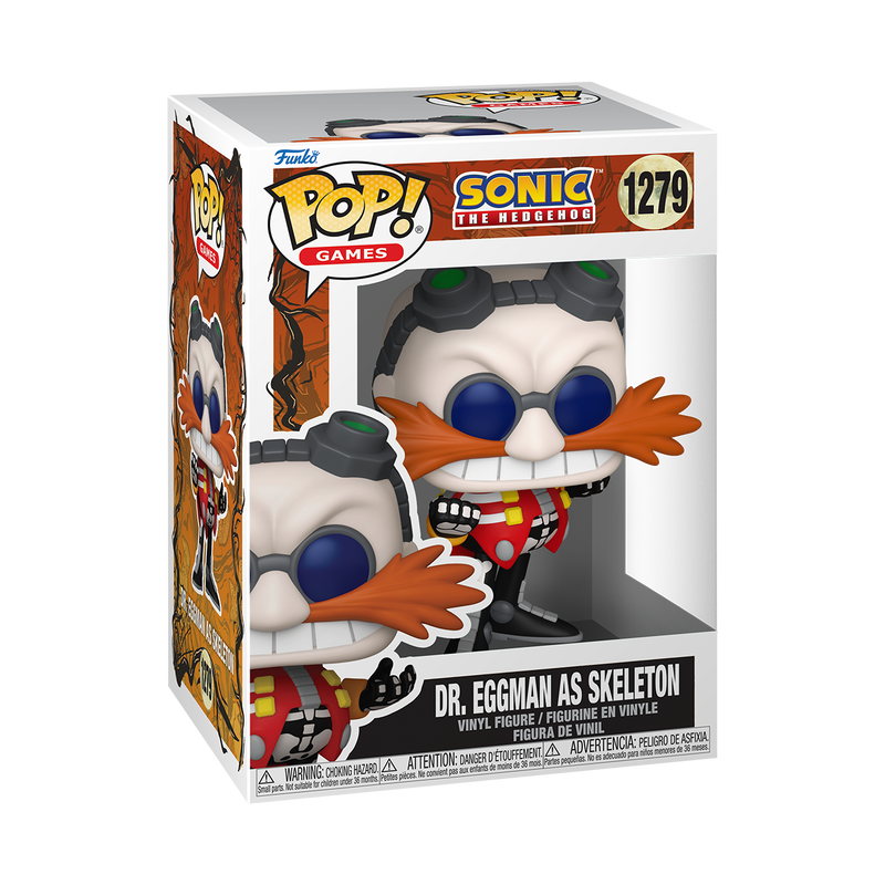 SONIC THE HEDGEHOG S11 - POP FUNKO VINYL FIGURE 1279 DR. EGGMAN AS SKELETON 9CM
