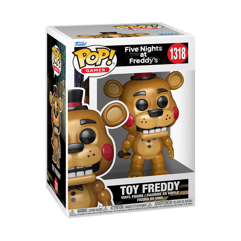 FIVE NIGHTS AT FREDDY'S S11 - POP FUNKO VINYL FIGURE 1318 TOY FREDDY (OFFICE POSE) 9CM