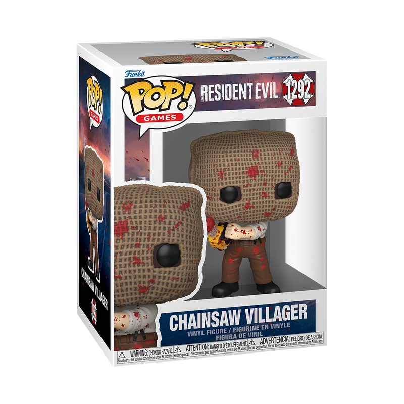 RESIDENT EVIL S2 - POP FUNKO VINYL FIGURE 1292 CHAINSAW VILLAGER 9CM