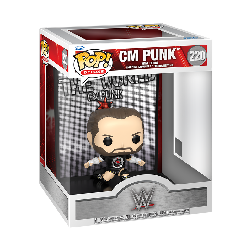 WWE S33 - POP FUNKO DELUXE VINYL FIGURE 220 CM PUNK 15CM