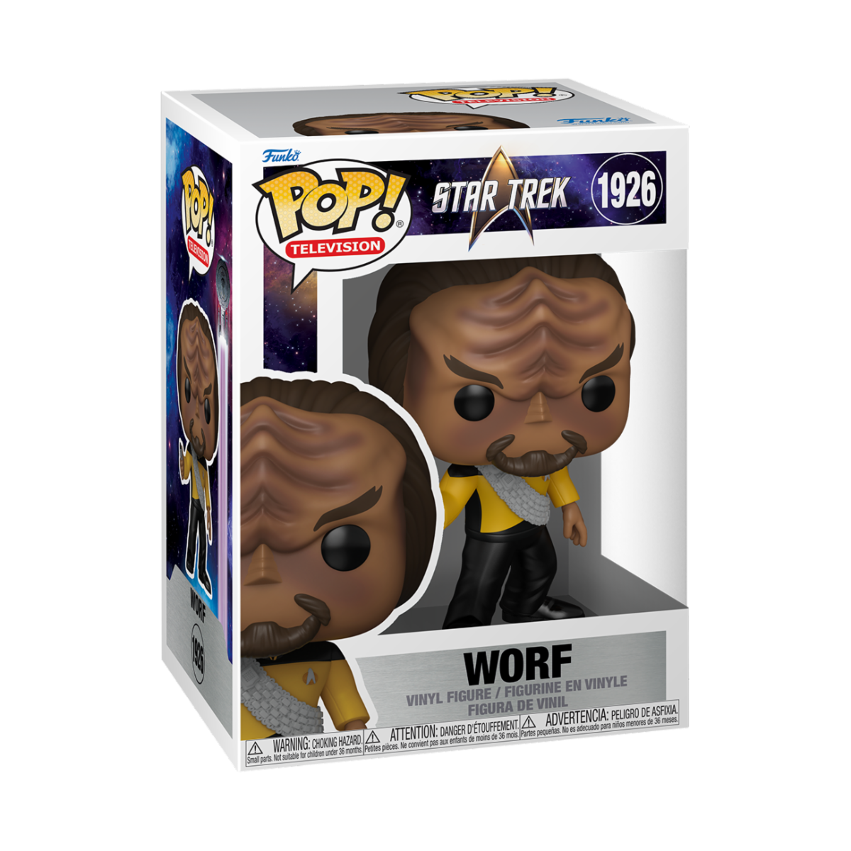 STAR TREK NEXT GENERATION S2 - POP FUNKO VINYL FIGURE 1926 WORF 9CM