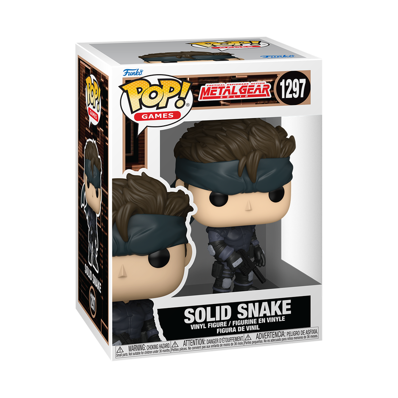METAL GEAR SOLID S2 - POP FUNKO VINYL FIGURE 1297 SOLID SNAKE 9CM