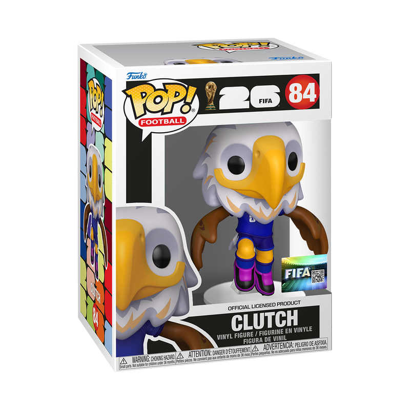 FIFA WORLD CUP MASCOTS - POP FUNKO VINYL FIGURE 84 CLUTCH 9CM