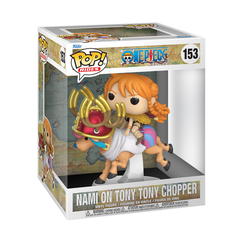 ONE PIECE S16 - POP FUNKO RIDE DELUXE VINYL FIGURE 153 NAMI ON TONY TONY CHOPPER 15CM