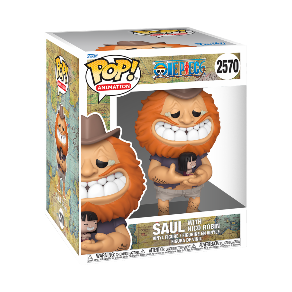 ONE PIECE S16 - POP FUNKO SUPER VINYL FIGURE 2570 SAUL WITH NICO ROBIN 15CM
