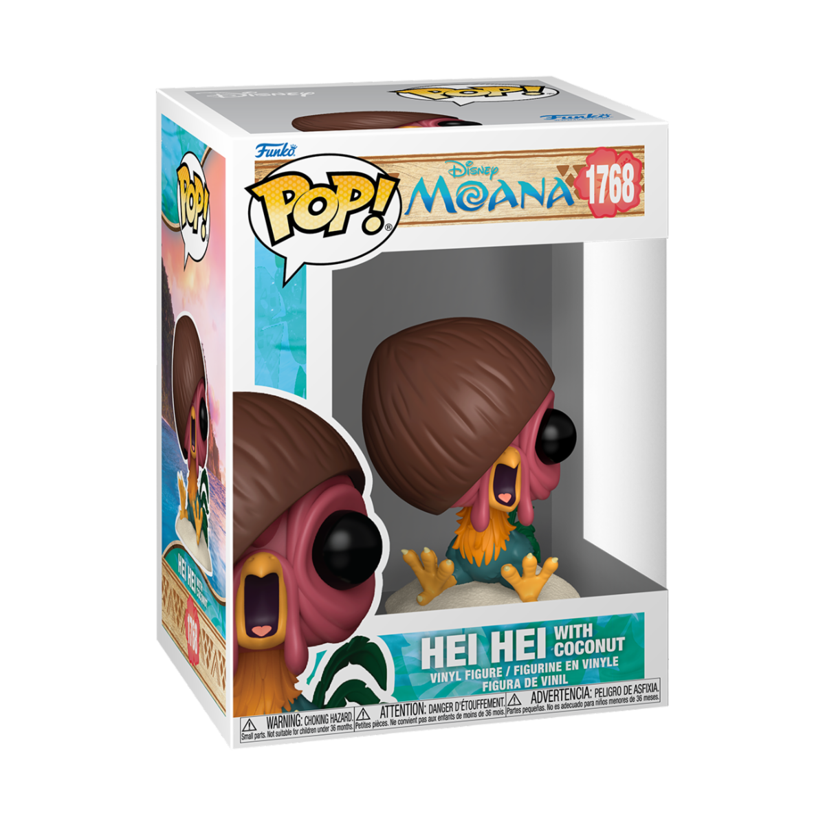 DISNEY: MOANA (OCEANIA) S3 - POP FUNKO VINYL FIGURE 1768 HEI HEI WITH COCONUT 9CM