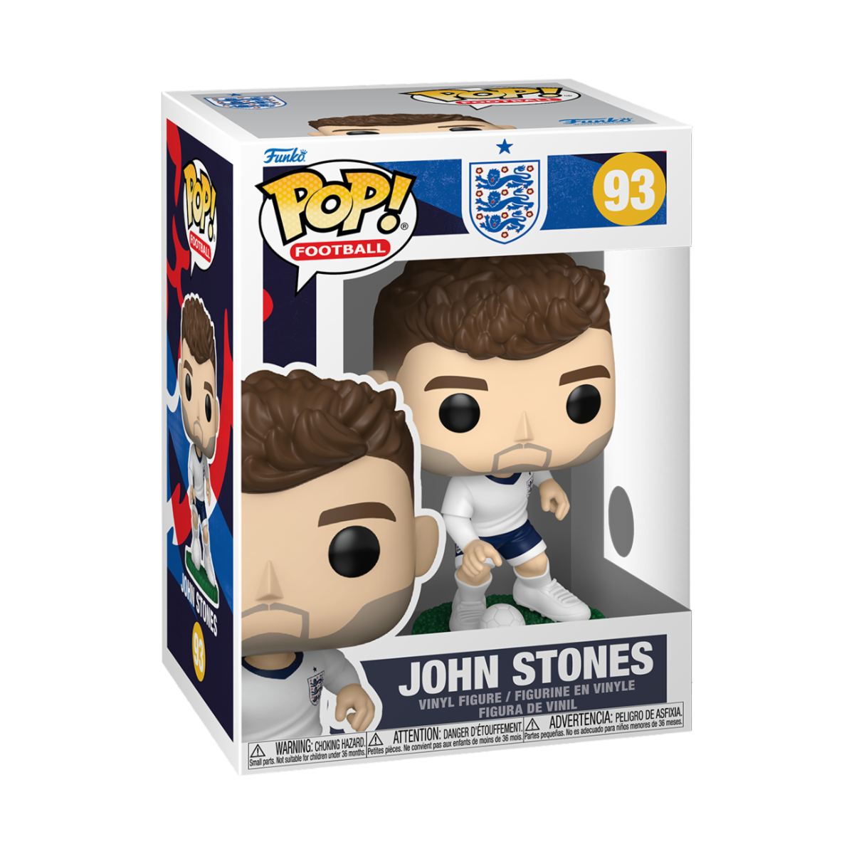 WORLD CUP 2026 - ENGLAND 2 - POP FUNKO VINYL FIGURE 93 JOHN STONES 9CM