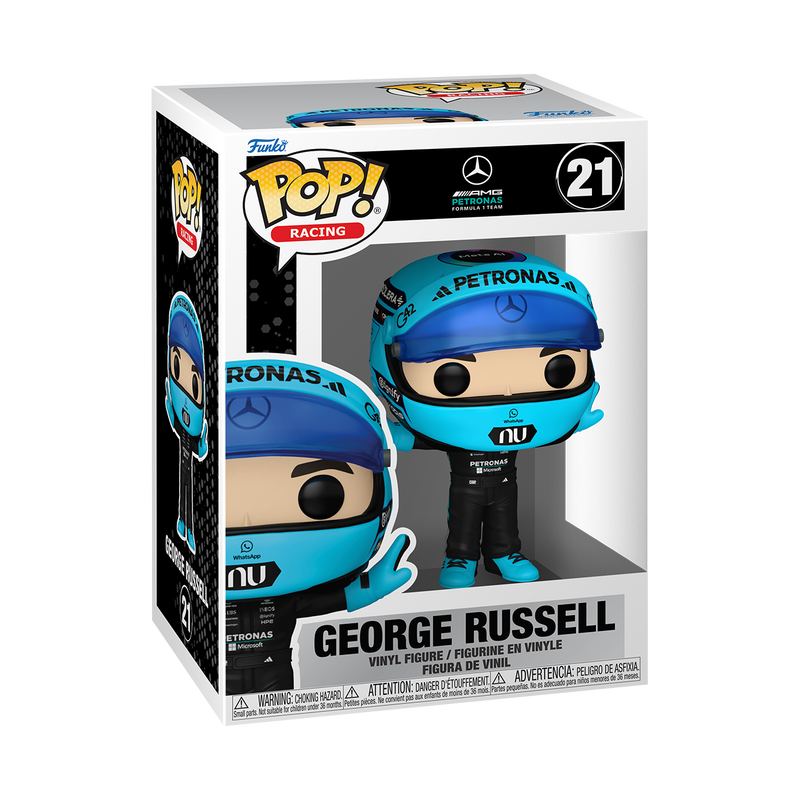 RACING: MERCEDES - POP FUNKO VINYL FIGURE - GEORGE RUSSELL (T-POSE) 9CM