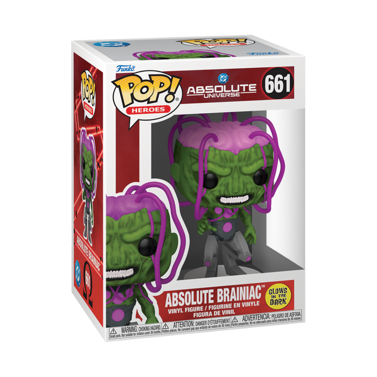 DC COMICS: ABSOLUTE UNIVERSE - POP FUNKO VINYL FIGURE 661 ABSOLUTE BRAINIAC (GW) 9CM