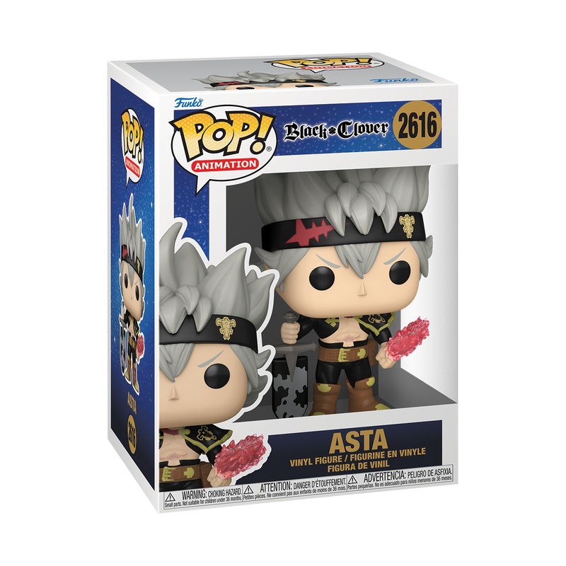 BLACK CLOVER SEASON 2 S1 - POP FUNKO VINYL FIGURE 2616 ASTA (WITH DEVIL ARM) 9CM