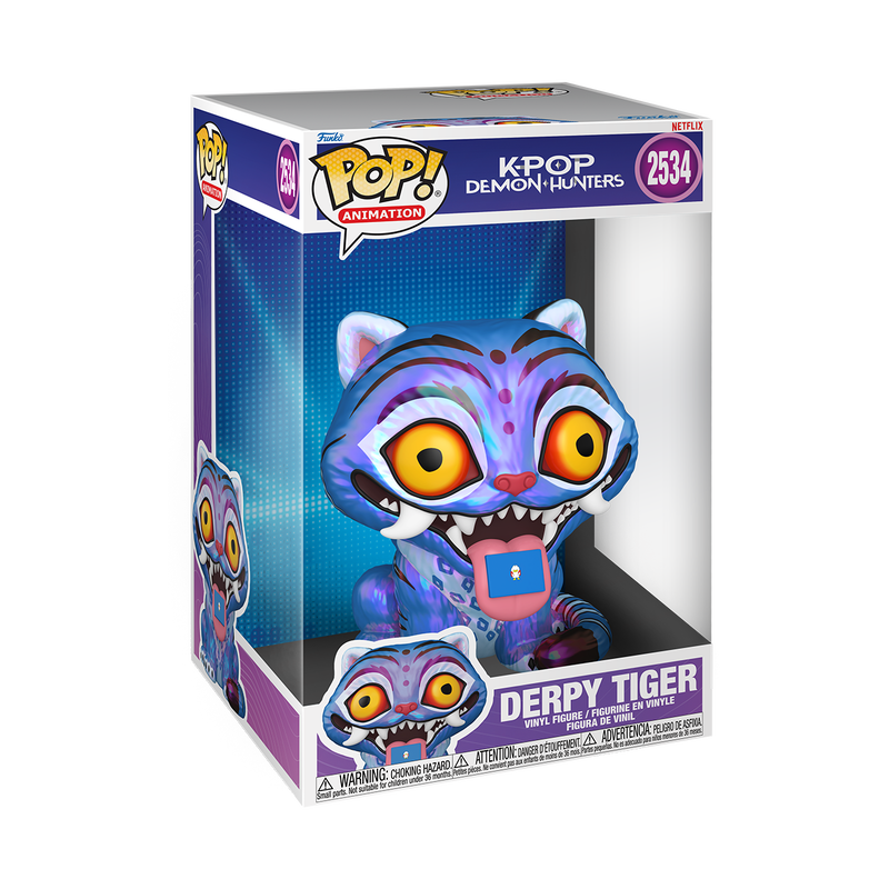 KPOP DEMON HUNTERS - POP FUNKO JUMBO VINYL FIGURE 2534 DERPY TIGER 25CM