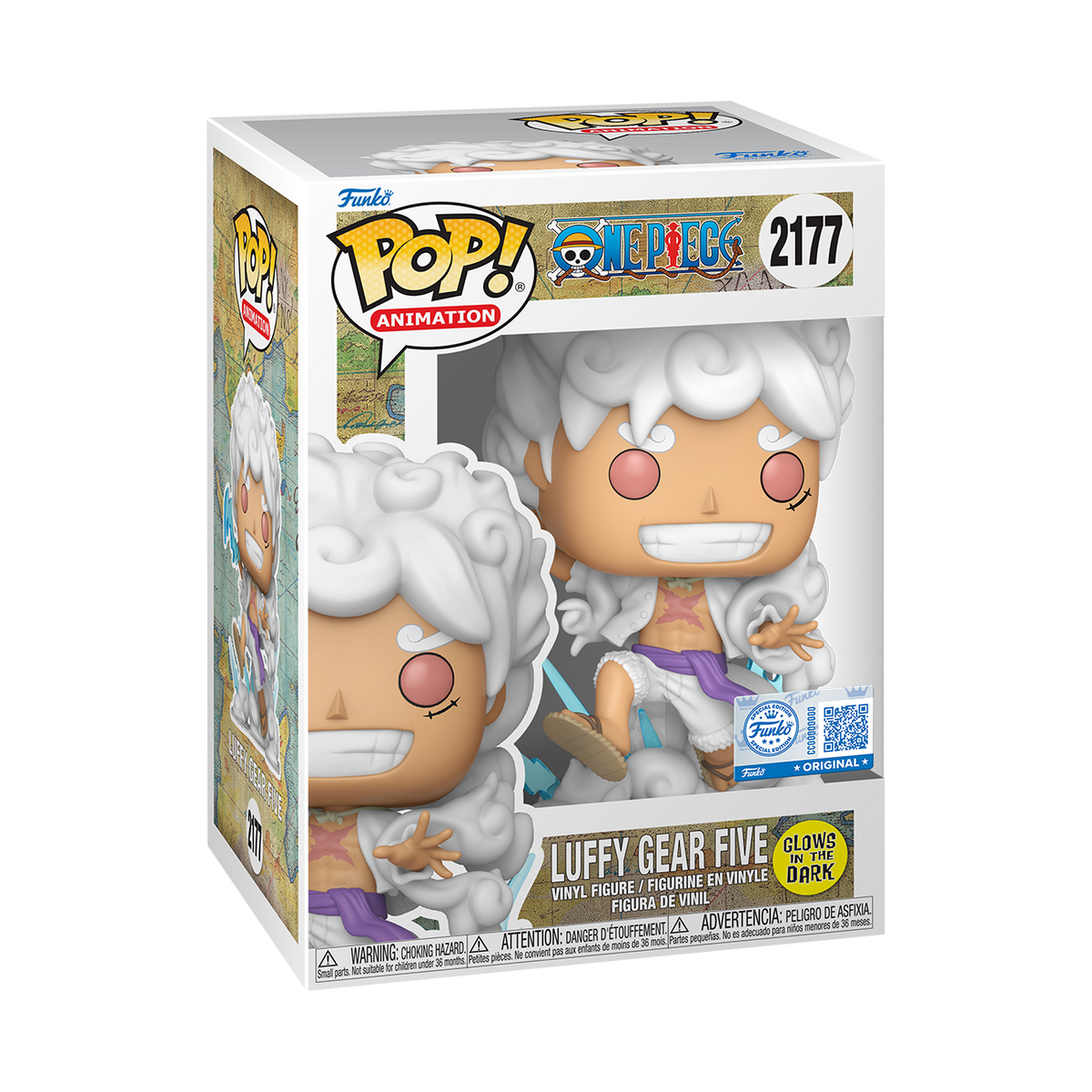 ONE PIECE - POP FUNKO VINYL FIGURE - GEAR 5 LUFFY (GW) 9CM FUNSIDE EXCL