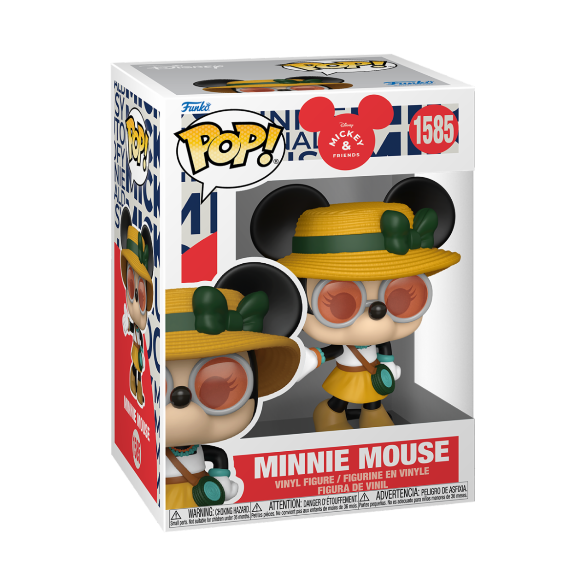 DISNEY: MICKEY MOUSE IN REAL LIFE - POP FUNKO VINYL FIGURE 1585 MINNIE (FESTIVAL)​ 9CM