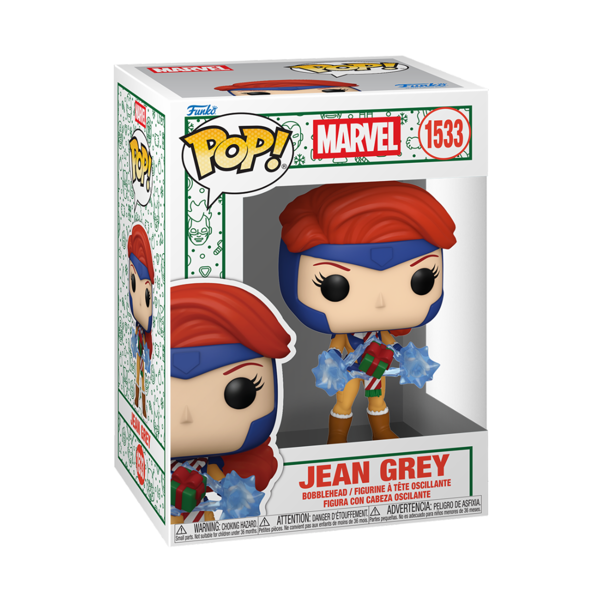 MARVEL: X-MEN HOLIDIVAS - POP FUNKO VINYL FIGURE 1533 JEAN GREY 9CM