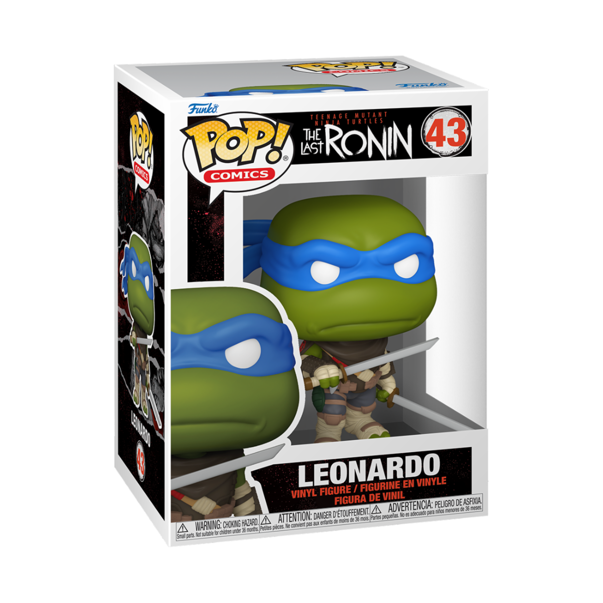 TEENAGE MUTANT NINJA TURTLES: THE LAST RONIN - POP FUNKO VINYL FIGURE 43 LEONARDO 9CM