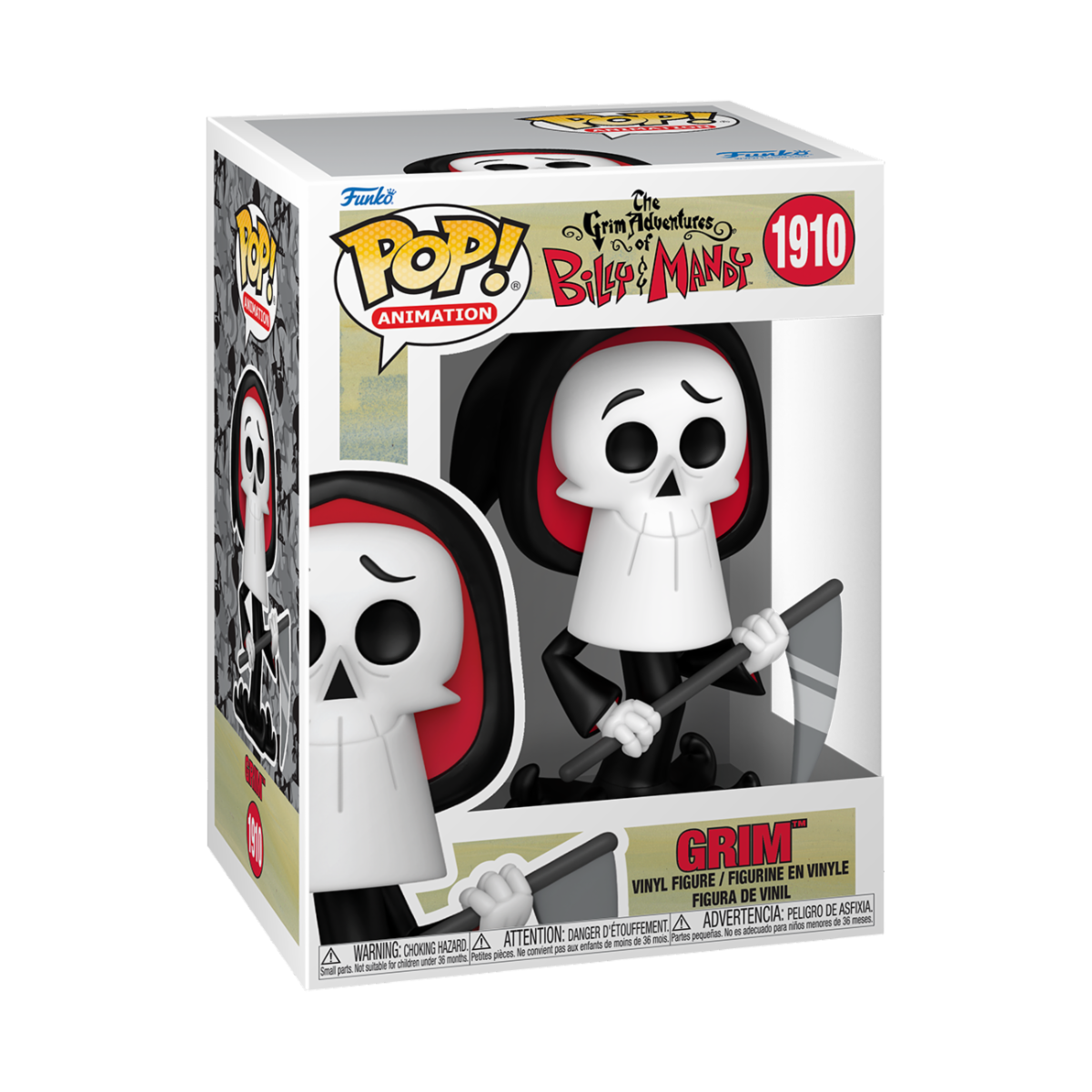 THE GRIM ADVENTURES OF BILLY & MANDY - POP FUNKO VINYL FIGURE 1910 GRIM 9CM