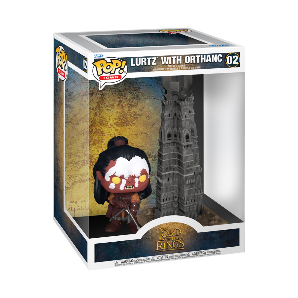 THE LORD OF THE RINGS - POP FUNKO TOWN VINYL FIGURE 02 LURTZ W/TOWER 15CM