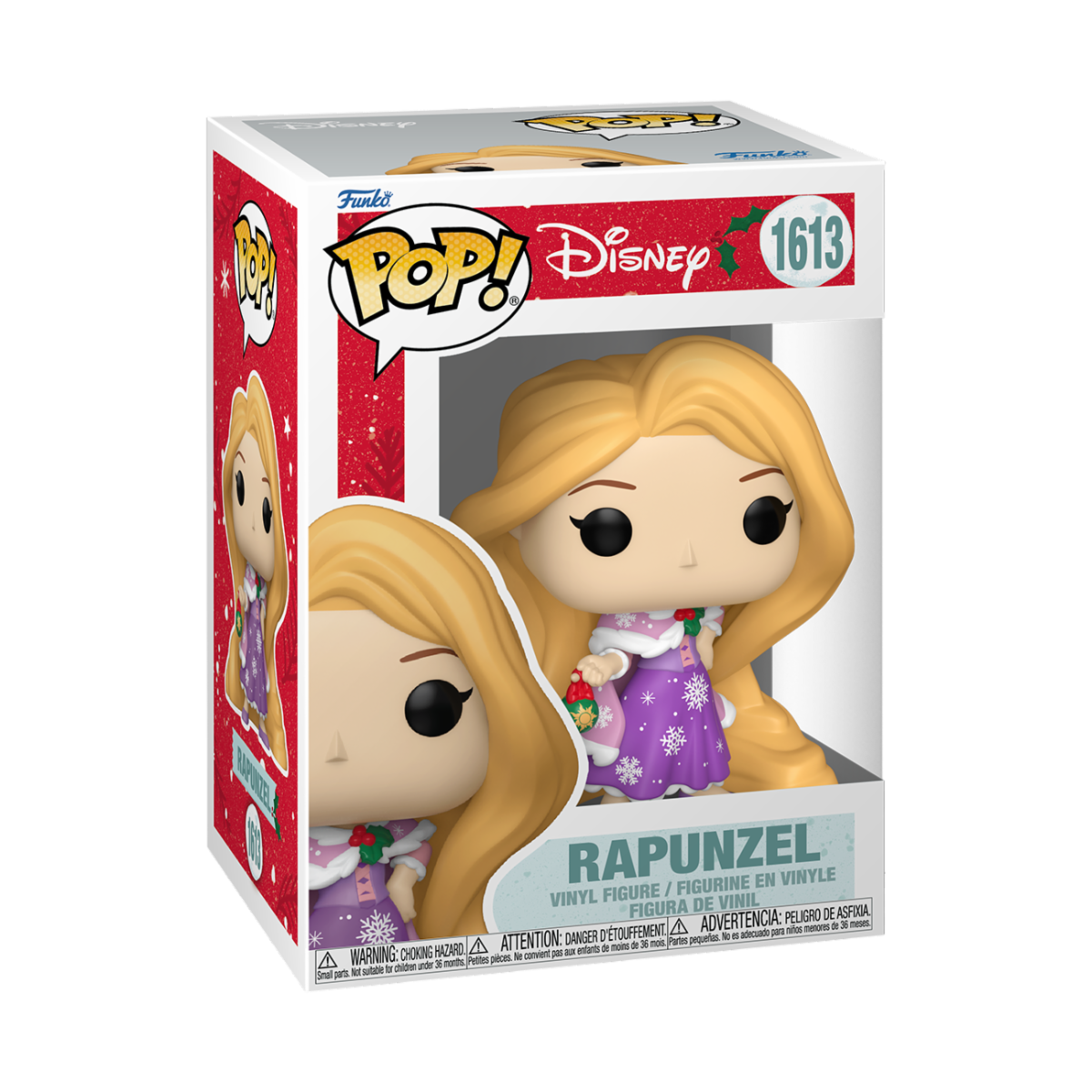 DISNEY: PRINCESS HOLIDAY - POP FUNKO VINYL FIGURE 1613 RAPUNZEL 9CM