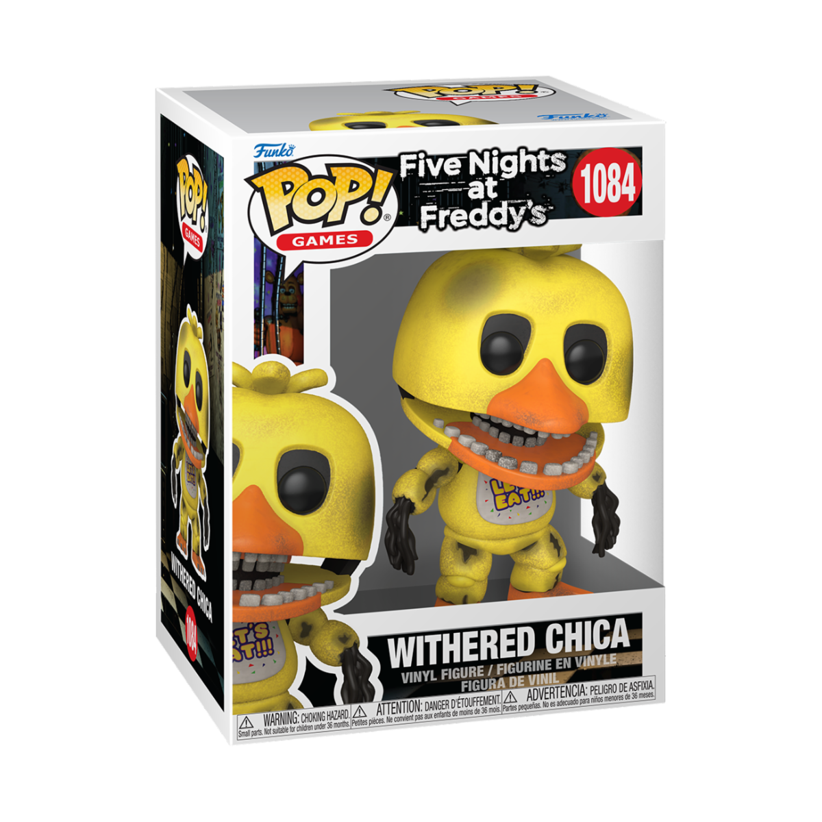 FIVE NIGHTS AT FREDDY'S - POP FUNKO VINYL FIGURE 1084 WITHERED CHICA 9CM